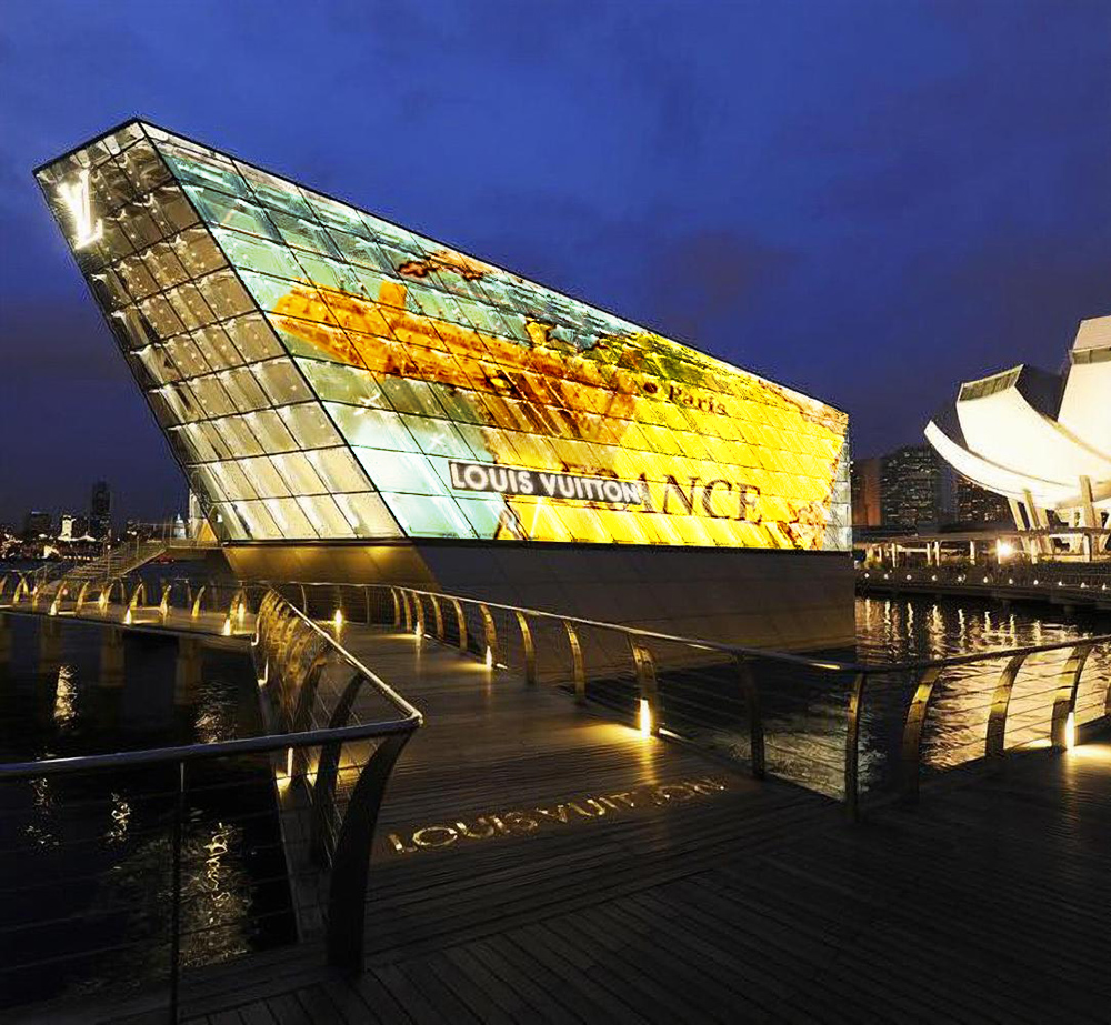 transparent film led screen for window glass led video wall