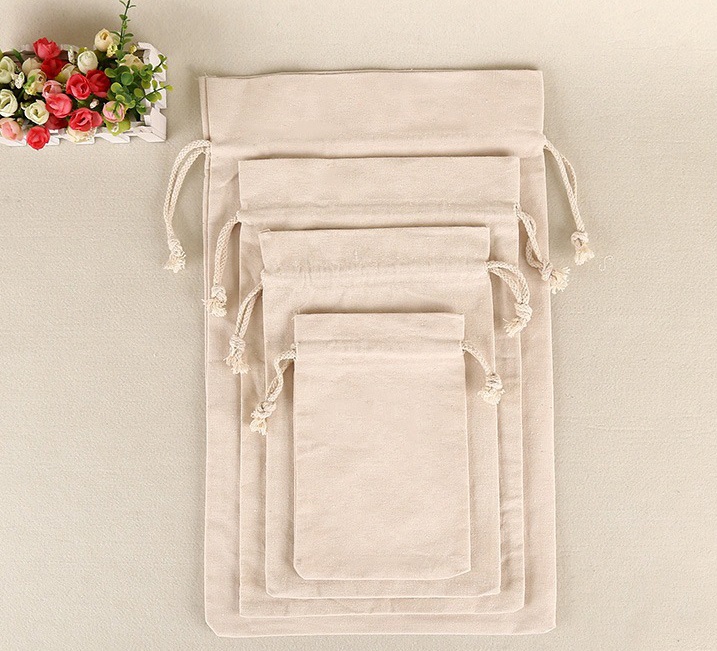 Cotton Pouch Party Favor Bag Cotton Girt Bag Muslin Drawstring Bag