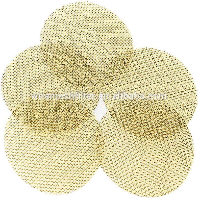 Chimney pipe brass mesh screen 02mm 20 50 70 80 100 200 mesh brass wire mesh discs