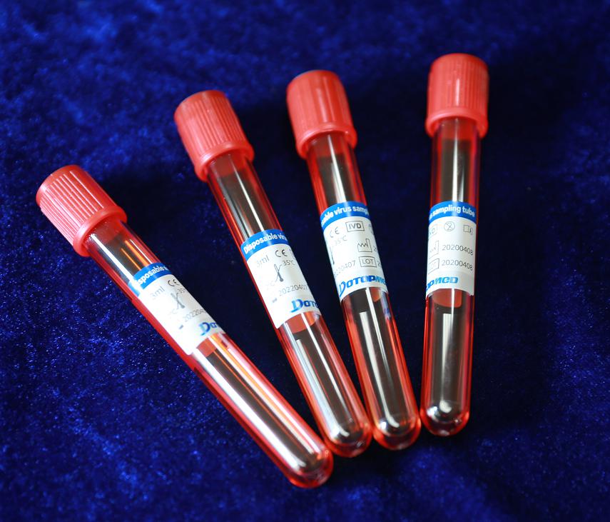 Disposable Virus Transport Medium Flocked Swab Kit Virus Sampling Tube