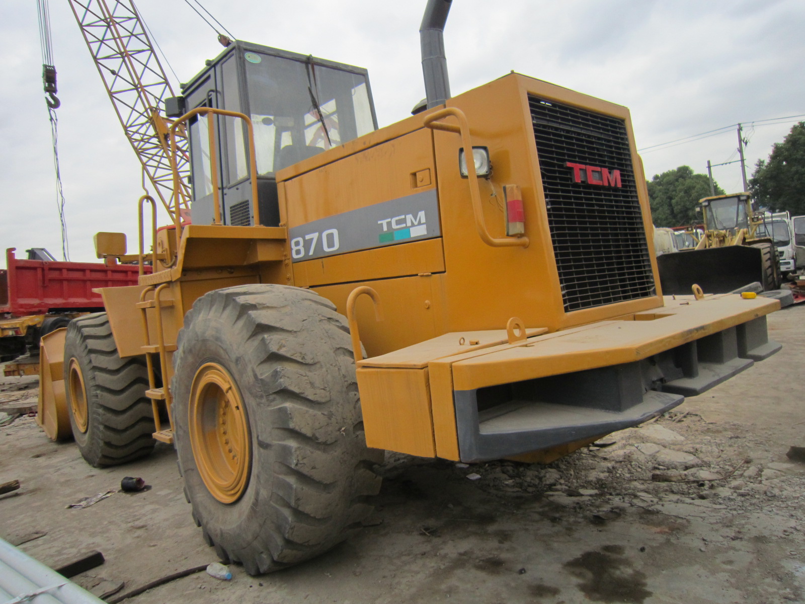 used japan tcm 870 wheel loader loader cheap price 870 tcm 830