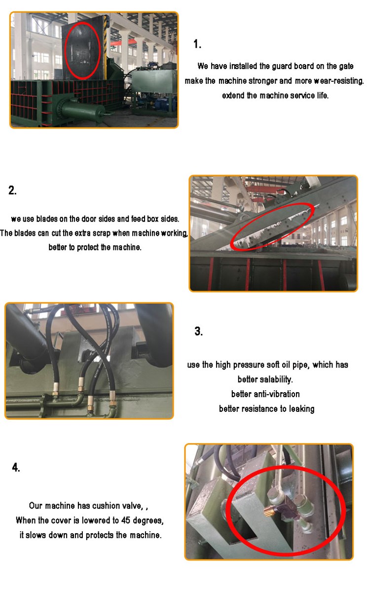 metal baling press machine Scrap metal baler recycling equipment