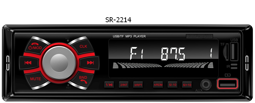 Car MP3 Player with Dual USB Model SR-2214