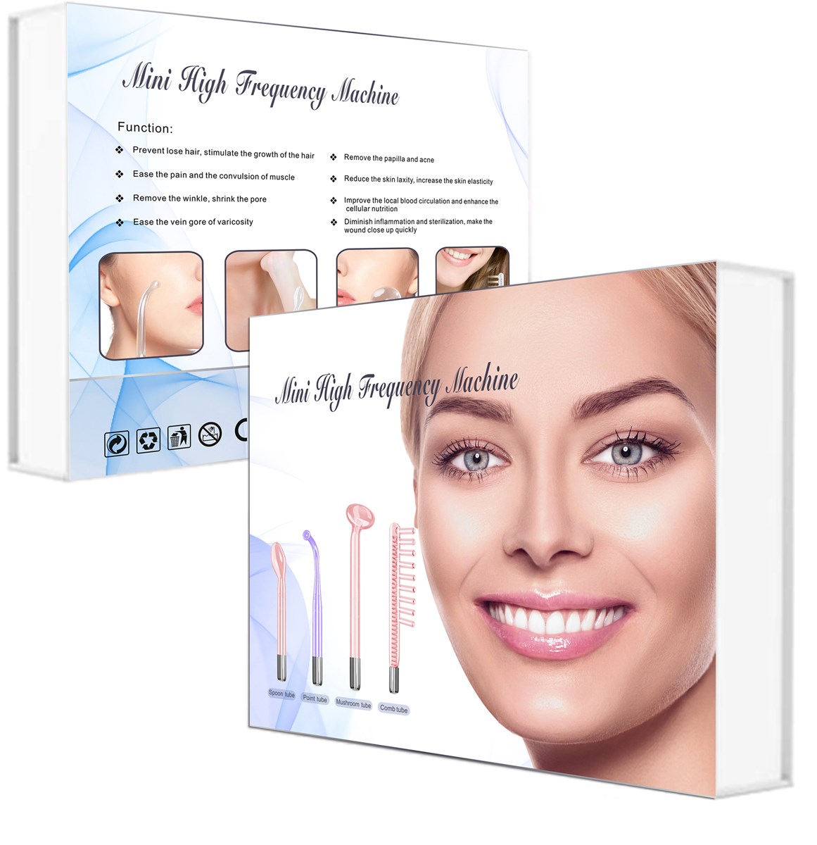 Mini High Frequency Infrared Darsonval Spot Acne Remover Face Hair Body Skin Care Spa Beauty Acne Treatment Machine