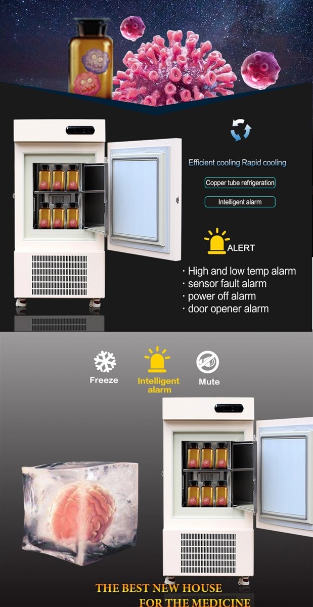 Hot Sale 45 Degree Upright Laboratory Ultra Deep Freezer for Biological Medical Systems