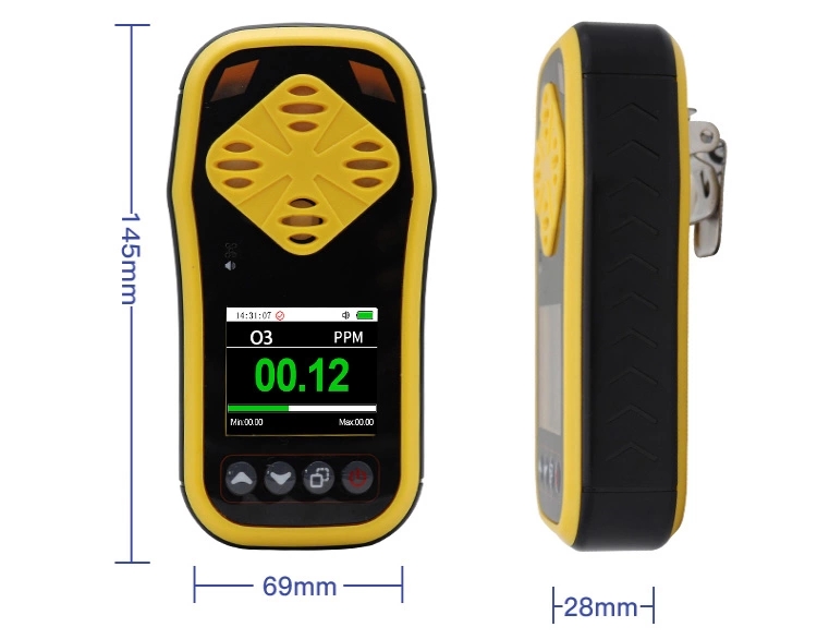 Portable high precision 010ppm range O3 gas detector ozone tester