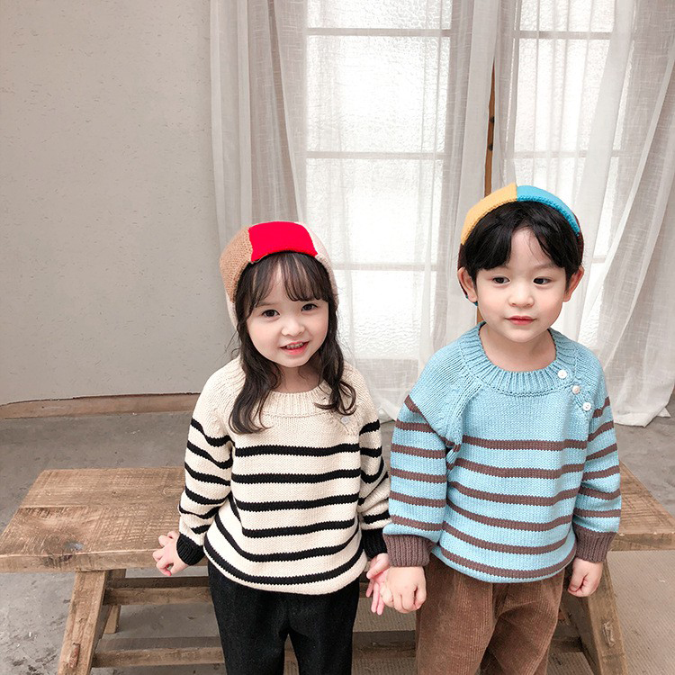 Manufacturer Custom design factory knitwear toddler pullover popular children girls boys sweater