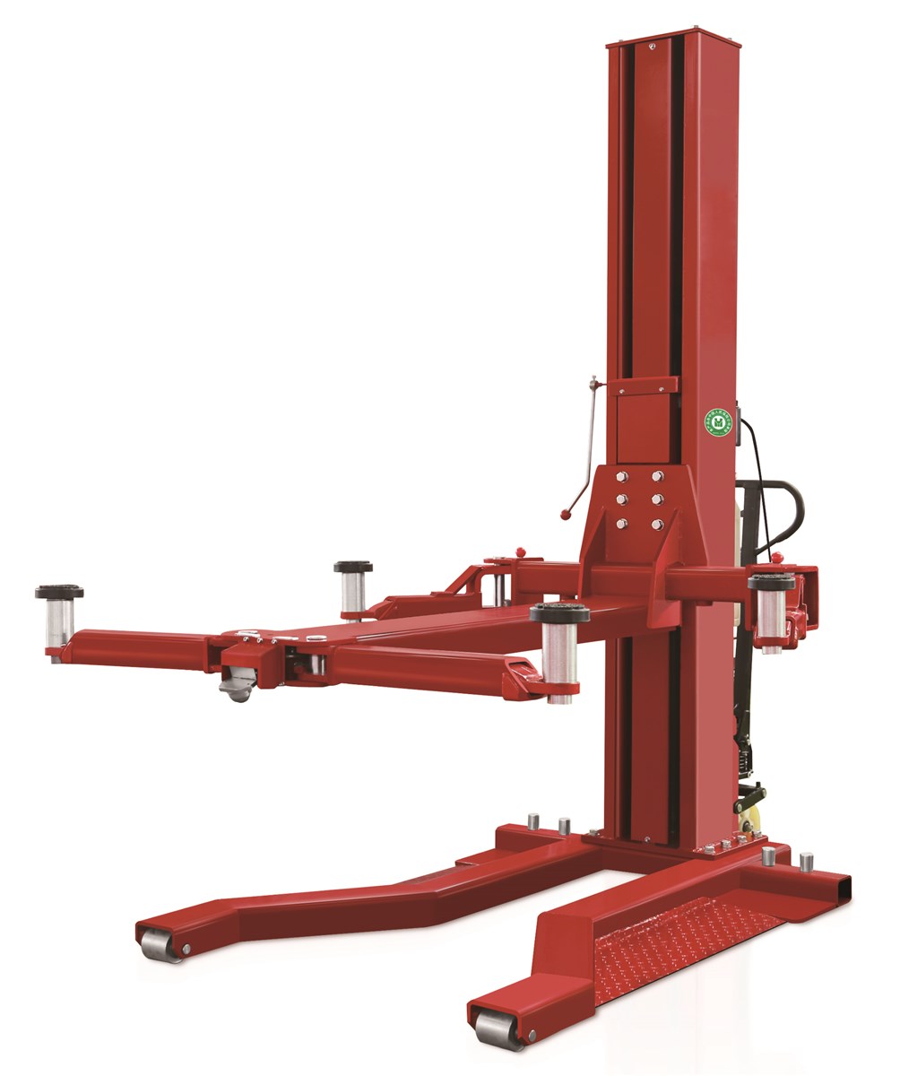 ESW1527A Mobile single post lift manual release