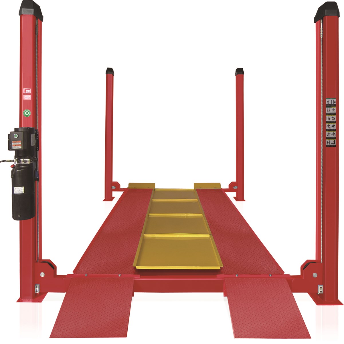 ESW6140A Four post parking liftelectric release