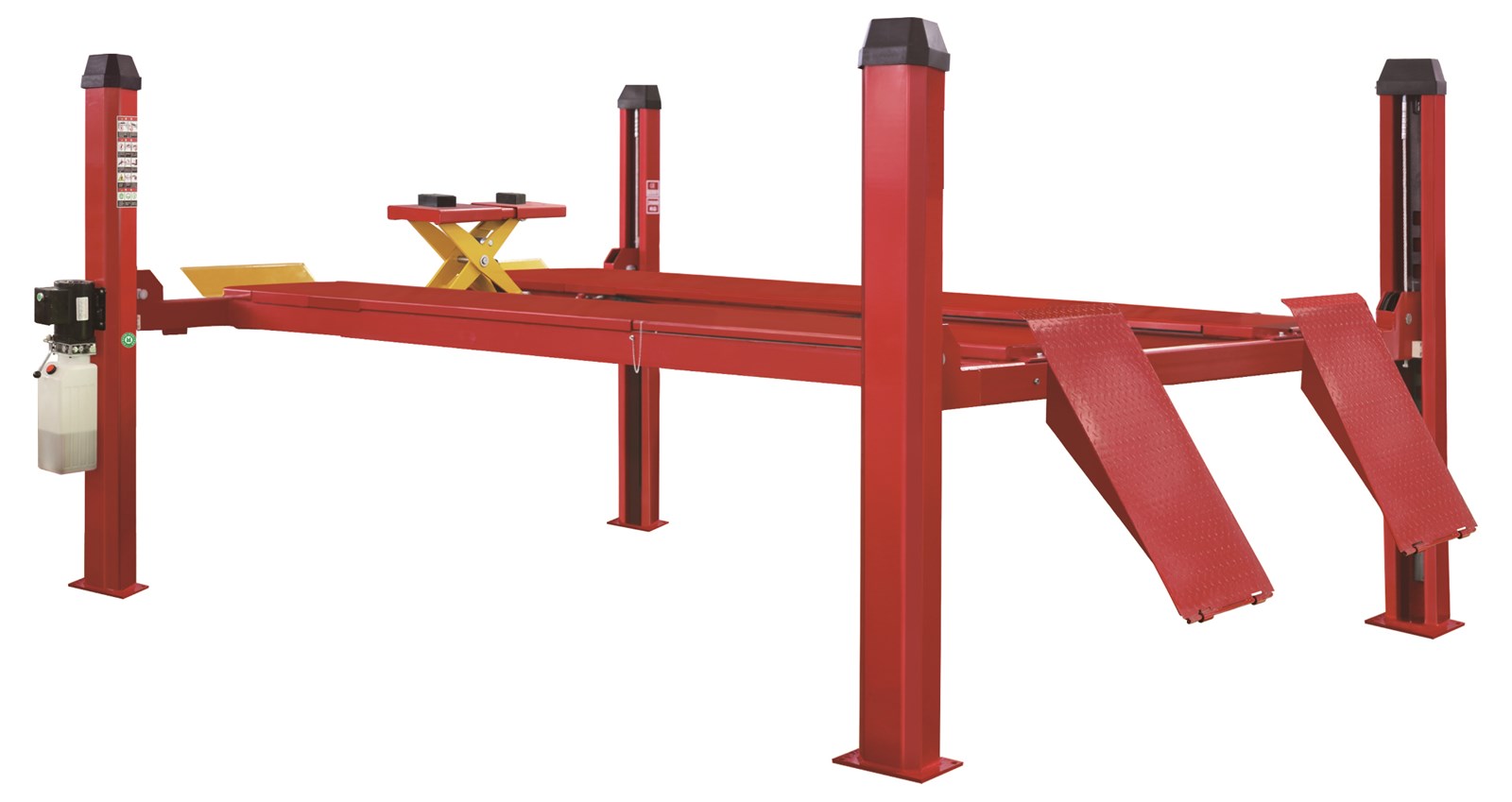 ESW6340C Hydraulic four post lift manual release