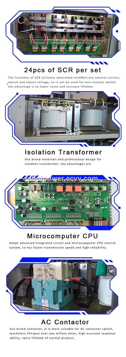 ABOT Three Phase SCR Modular Controlled Static Voltage Stabilizer 100KVA