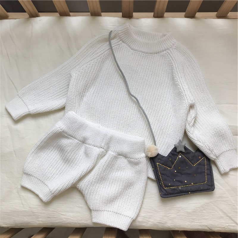 OEM winter apparel for kids Spring and Fall oneck long sleeve kids pullover casual loose baby top sweater