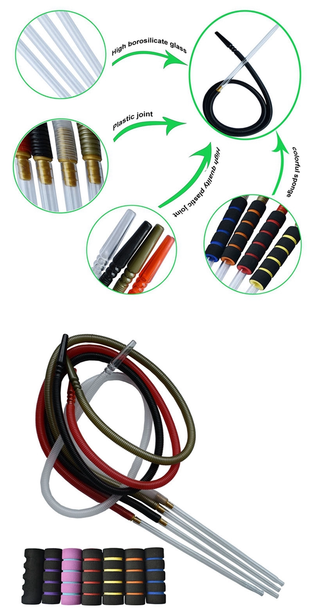 Shisha hose disposable hookah hoses Chicha Narguile Smoking pipe shisha hookah ice hose