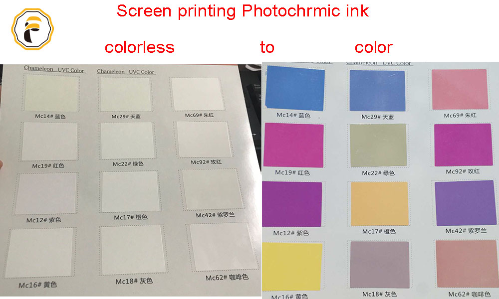 high quality security ink screen printing sunlight discoloration ink