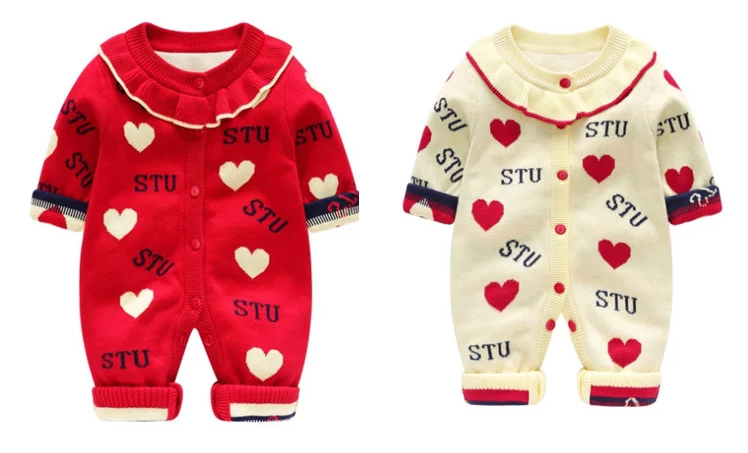 Baby Rompers Long Sleeve Jumpsuit Boys Infant Clothing Thick Warm Autumn Winter Newborn Clothes Girls Outfits Overalls