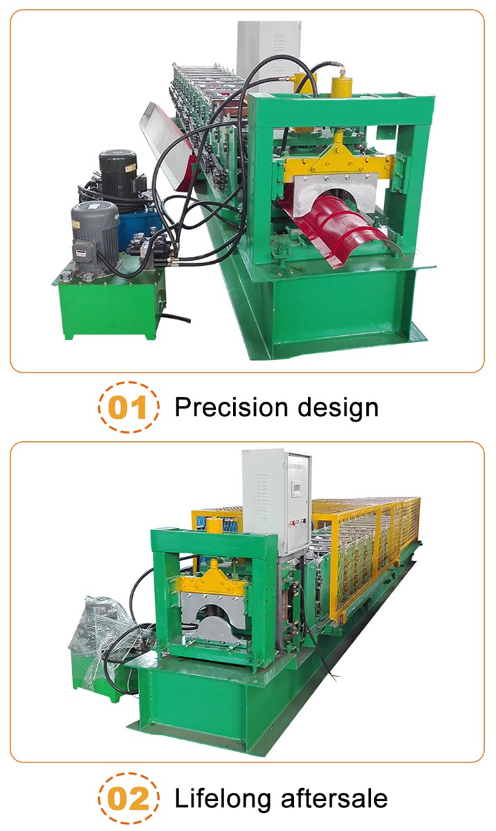 High Speed Iron Roofing Sheet Ridge Capping Making Roll Forming Machines
