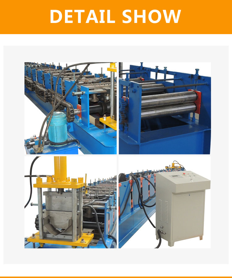 Steel roof ridge cap roll forming machine design