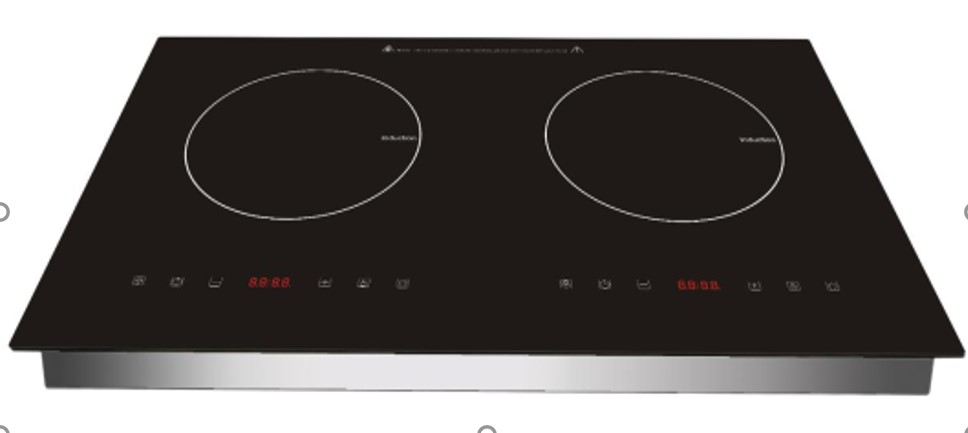 Built in Double Burns Induction Cooker with Sensor Touch Controller