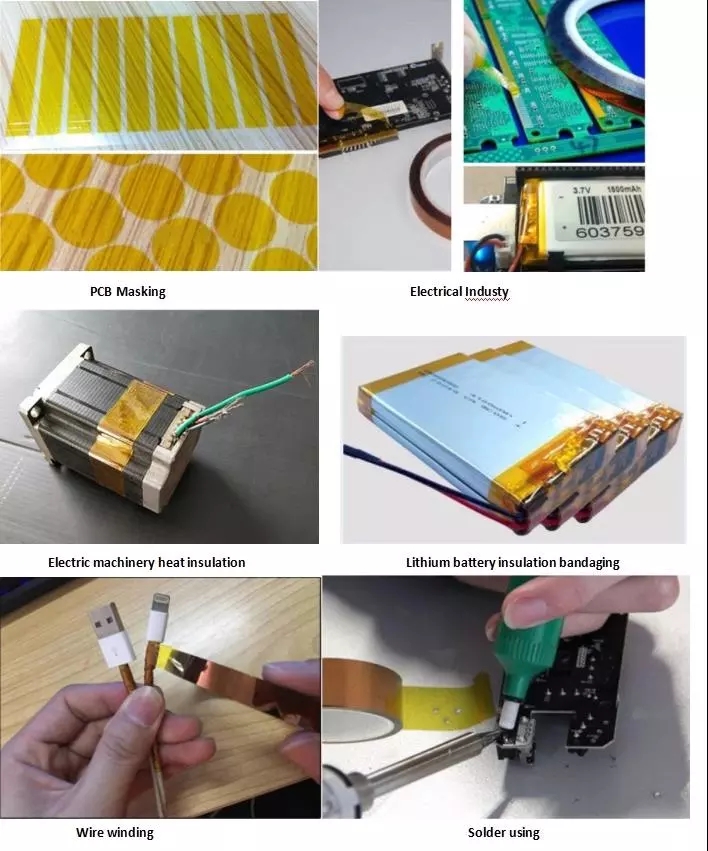 PI silicone adhesive tape polyimide for PCB high temperature resistance tape