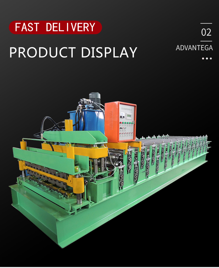 Double Layers Metal Color Steel Tile Making Machine Corrugated and Trapezoid Roofing Tile Roll Forming Machine