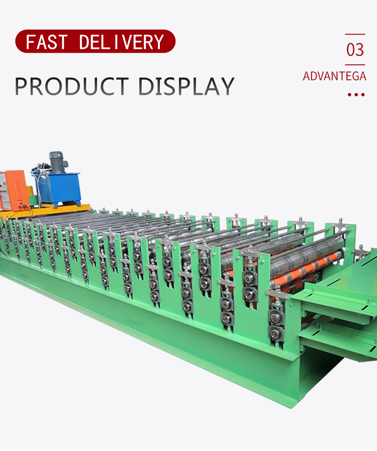 Double Layers Metal Color Steel Tile Making Machine Corrugated and Trapezoid Roofing Tile Roll Forming Machine