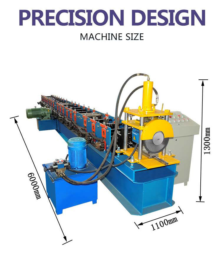 High Quality C Channel Purlin Shutter Door Roll Forming Machine