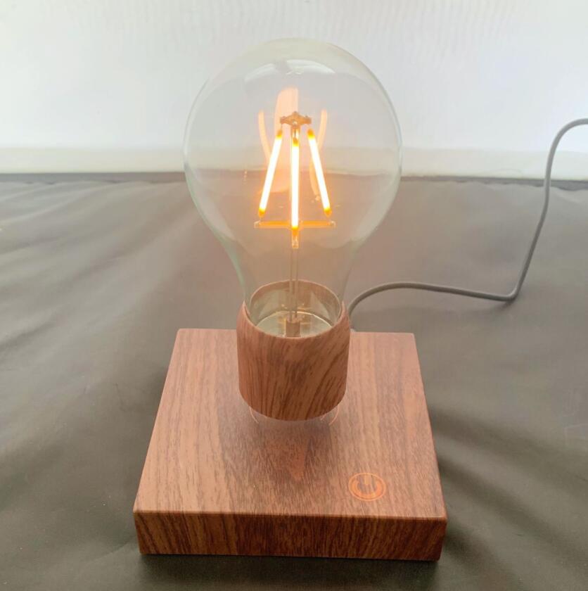 Magnetic Levitating Floating Wireless LED Light Bulb Desk Lamp