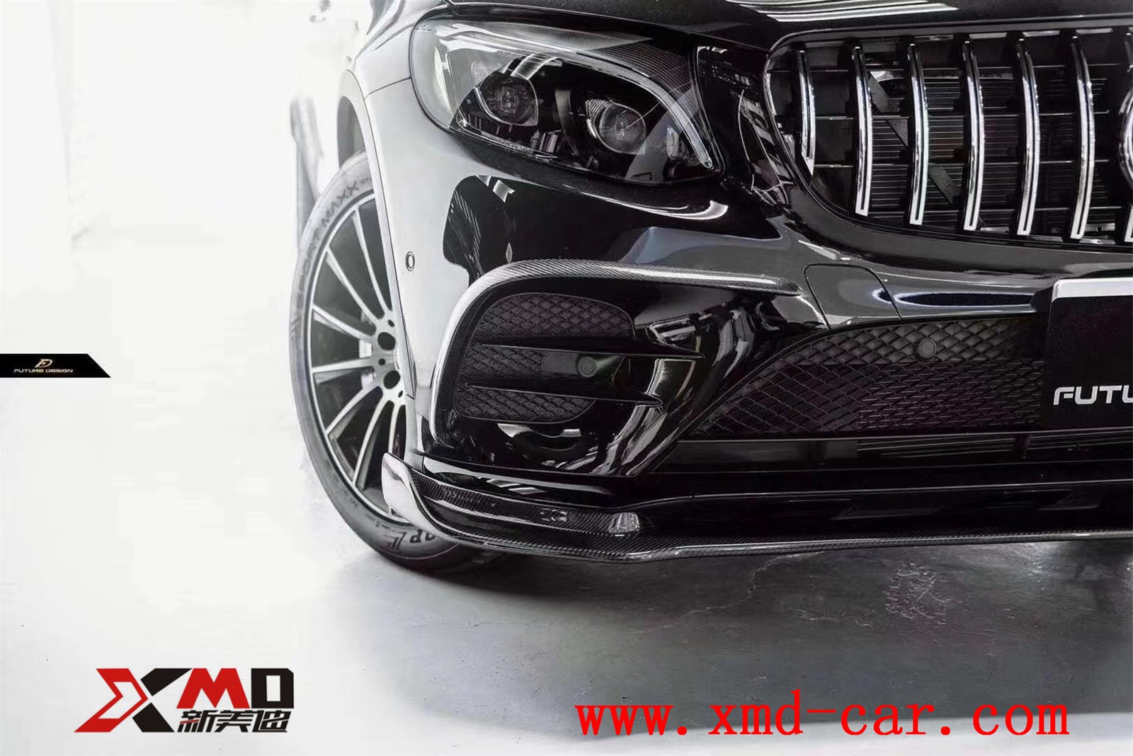 Carbon Fiber Benz GLC Front Lip Air Knife