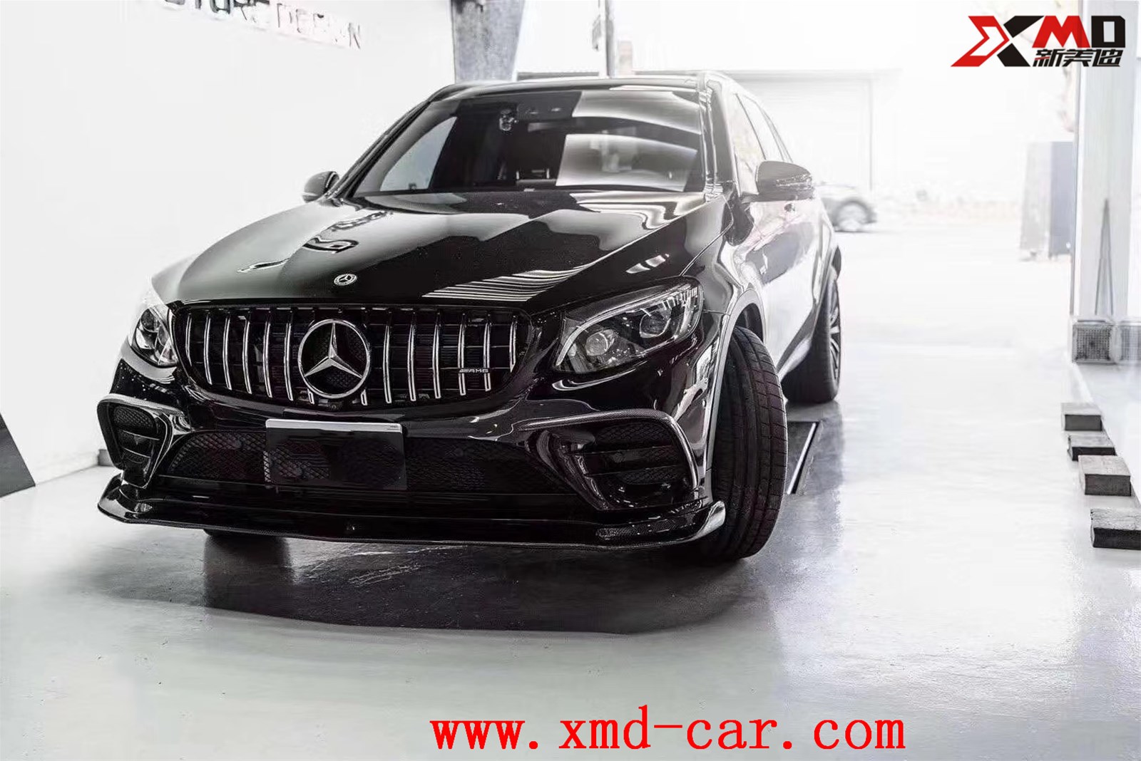 Carbon Fiber Benz GLC Front Lip Air Knife