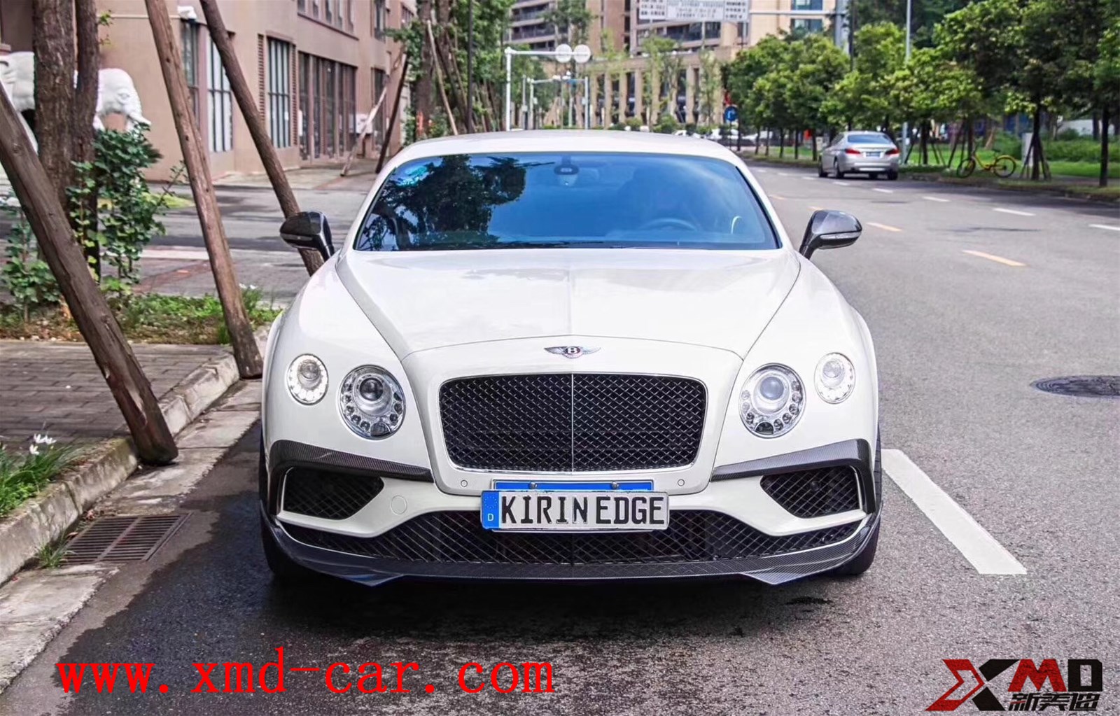 Carbon Fiber Bentley GTC Refit STARTECH Body Kit Chin Lip Side skirt Spolier