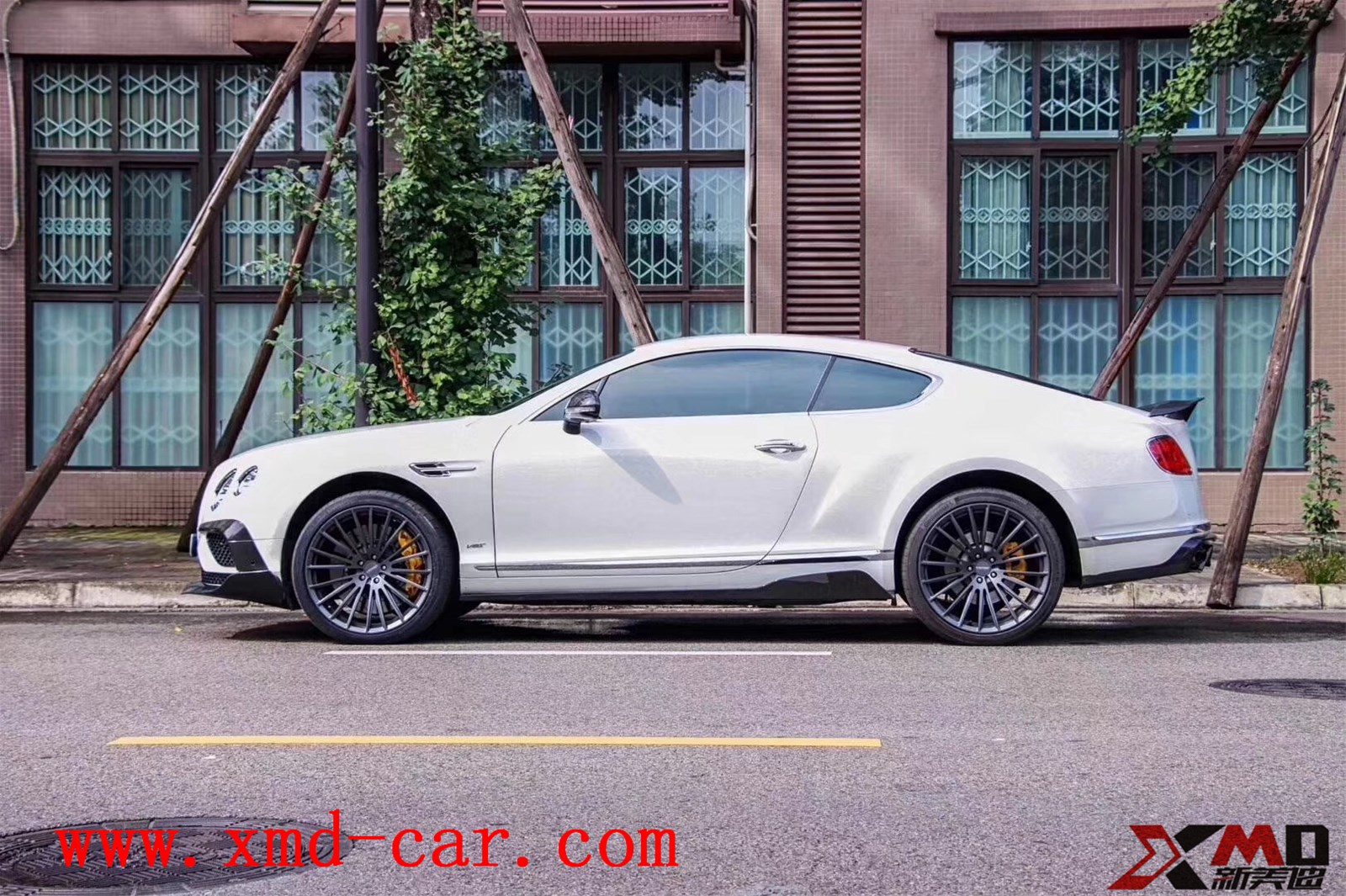 Carbon Fiber Bentley GTC Refit STARTECH Body Kit Chin Lip Side skirt Spolier