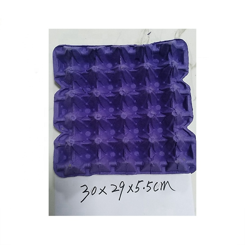 Factory outlet with competitive price for 30 pcs Biodegradable paper egg tray of purple color