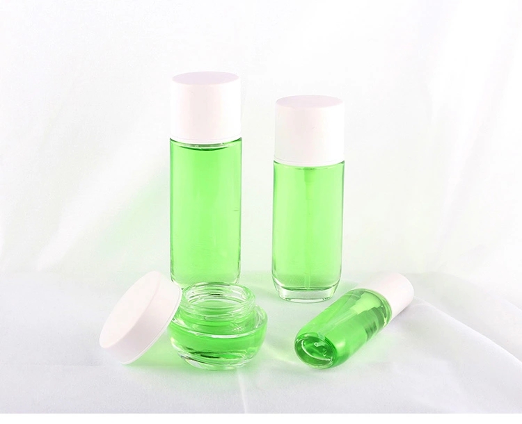 New Bottles Sets Pump Cosmetic Glass Packaging Bottle Set