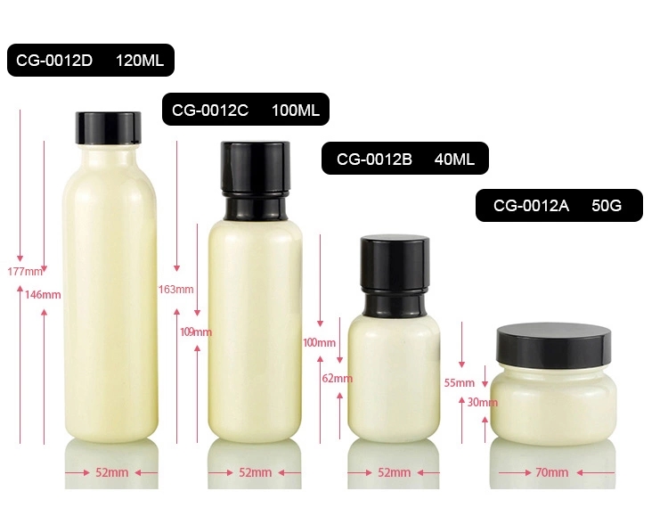 Fashionable Design 50G 100G Cosmetic Set Skincare Packaging Bottle