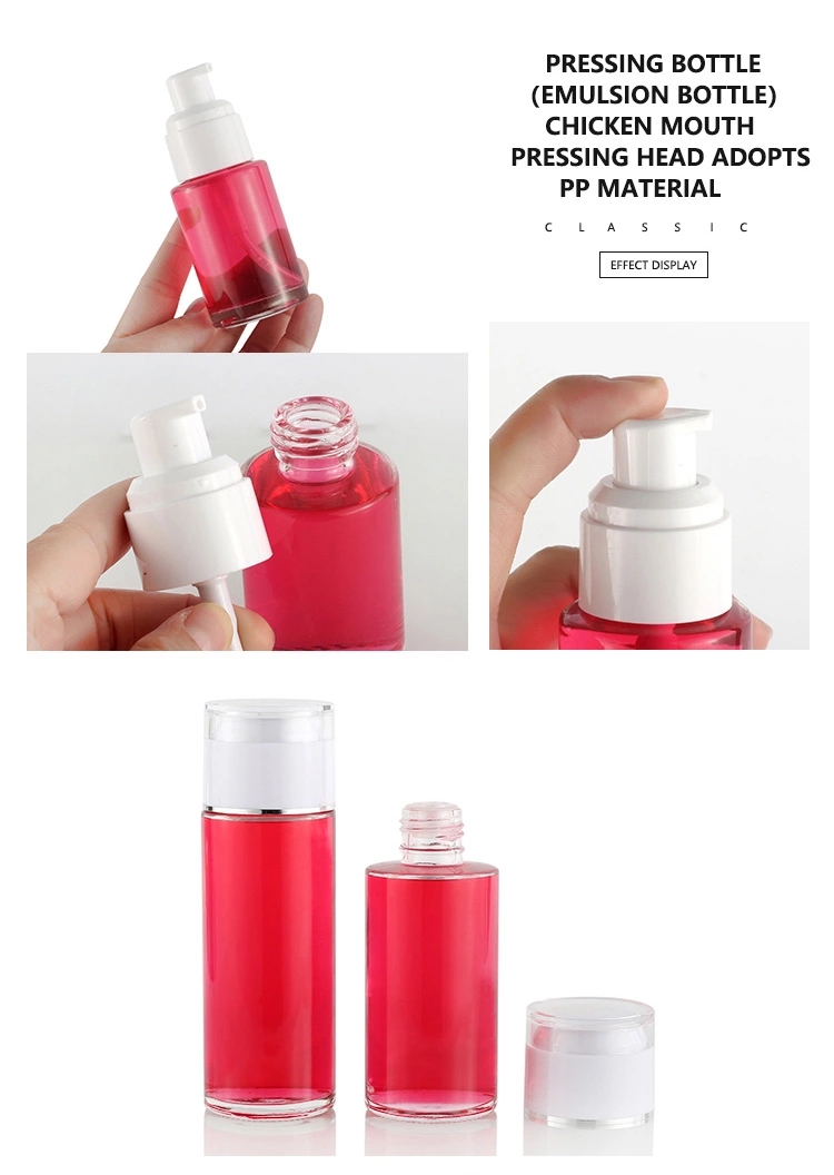 Dropshipping Luxury 60Ml 120Ml Skin Care Packaging Cosmetic Glass Bottle Set
