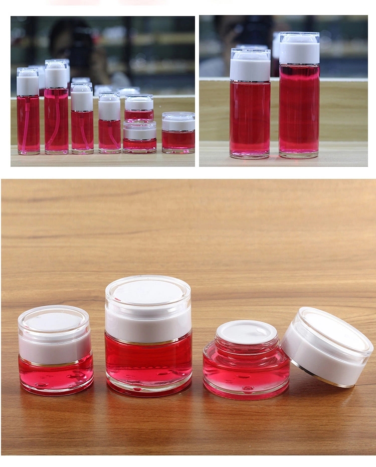 Dropshipping Luxury 60Ml 120Ml Skin Care Packaging Cosmetic Glass Bottle Set