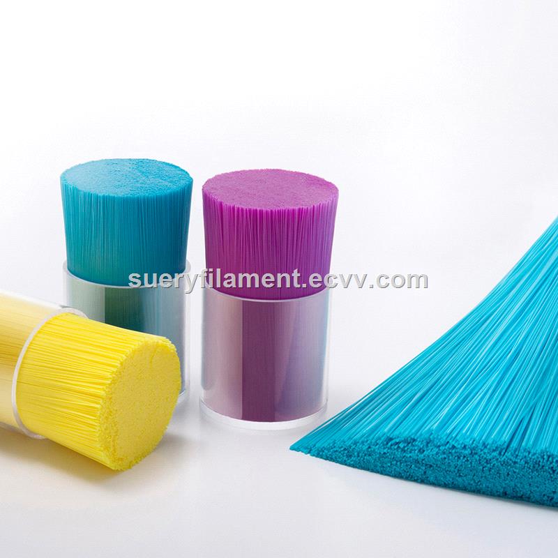 plastic bristle for spiralwound cylinder brushes