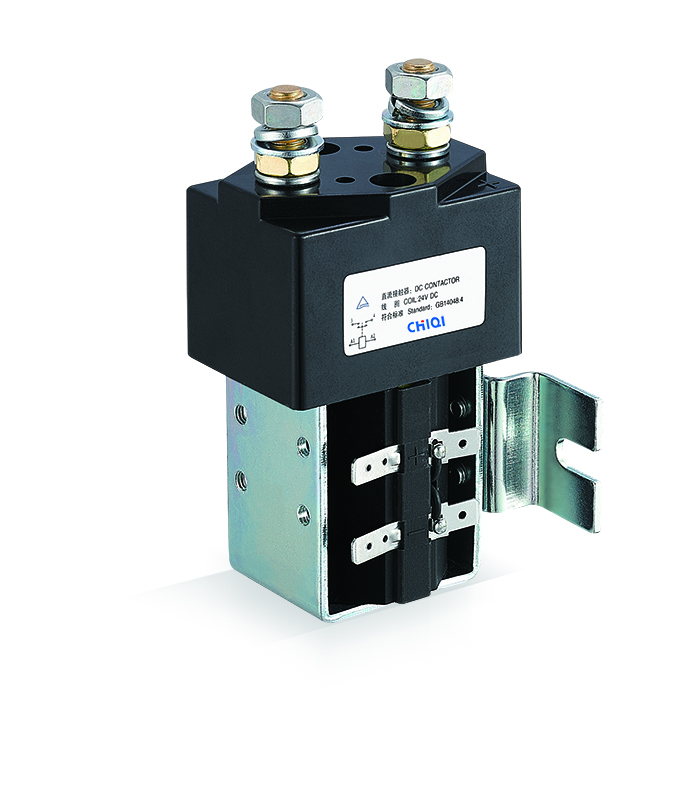 DC contactor for electric motor and telecommunication