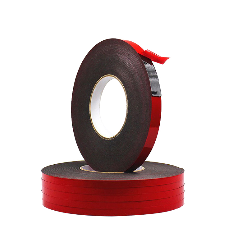 Double Sided Acrylic Sponge Sealing Black Fingerboard Foam Tape 5mm