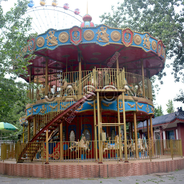 Double Decker Carousel Double Decker Merry Go Round For Sale