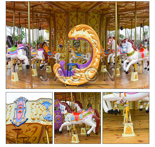Luxury Carousel Ride Fairground Carousel Horses For Sale