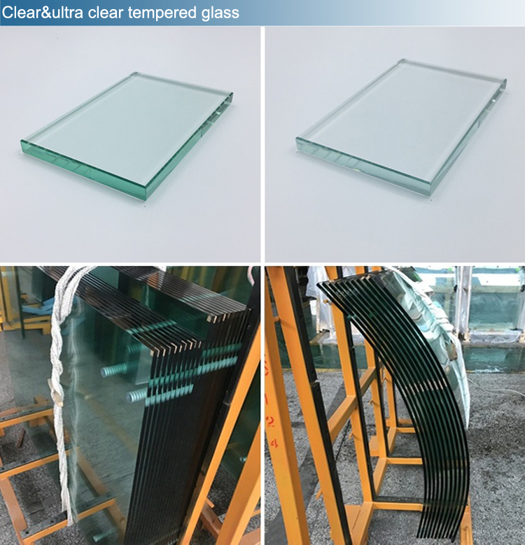 12mm clear tempered safety building glass