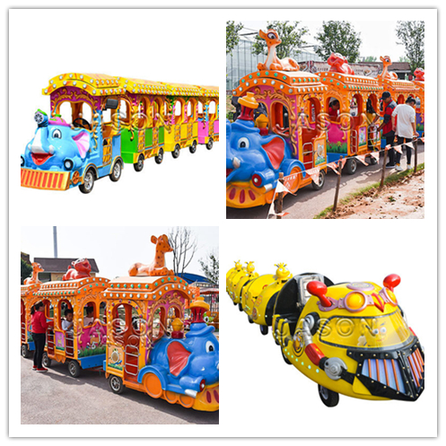 Electric Trackless Train Track Tourist Train for Sale