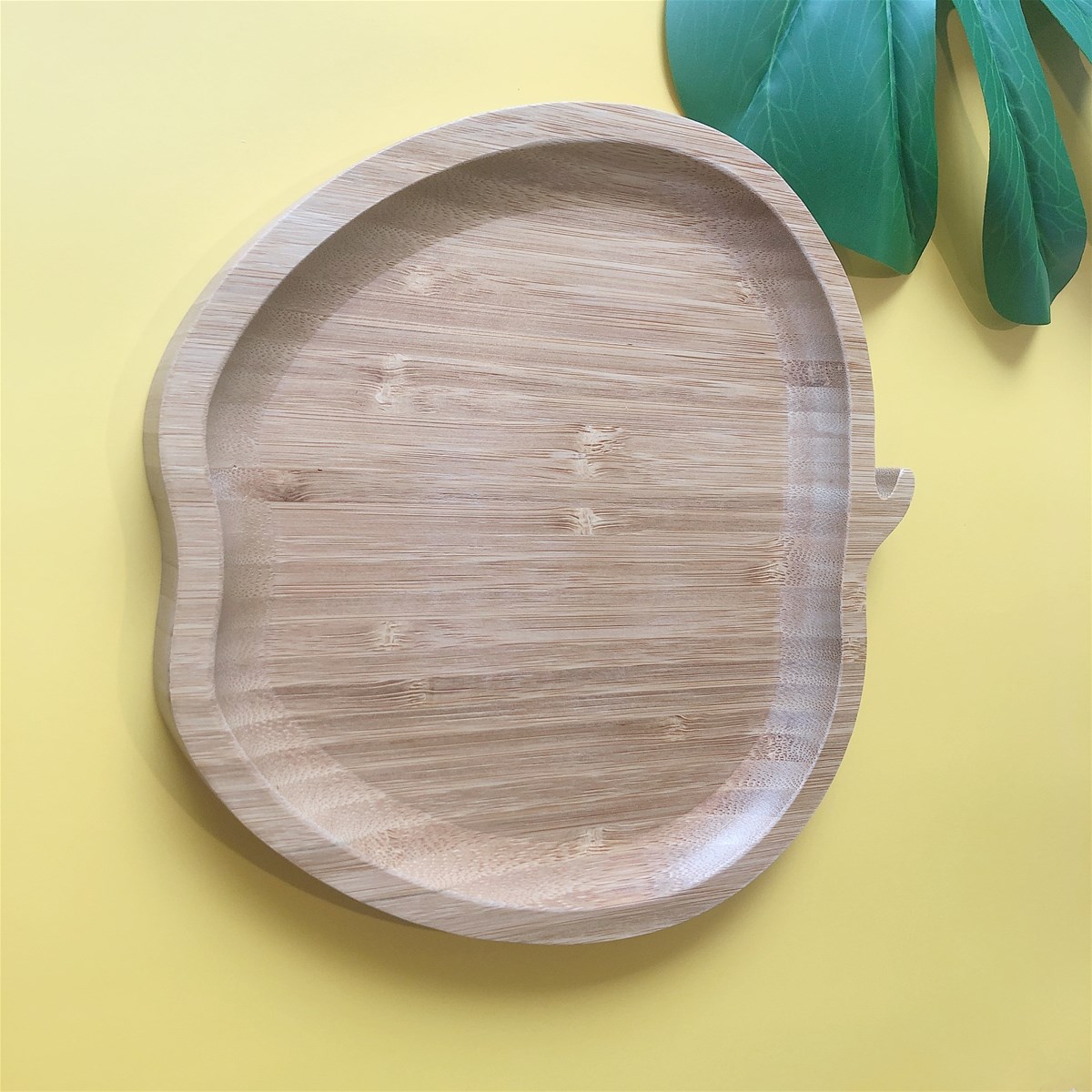 100 biodegradable cartoon kid feeding bamboo plates customized logo environmental plastic free