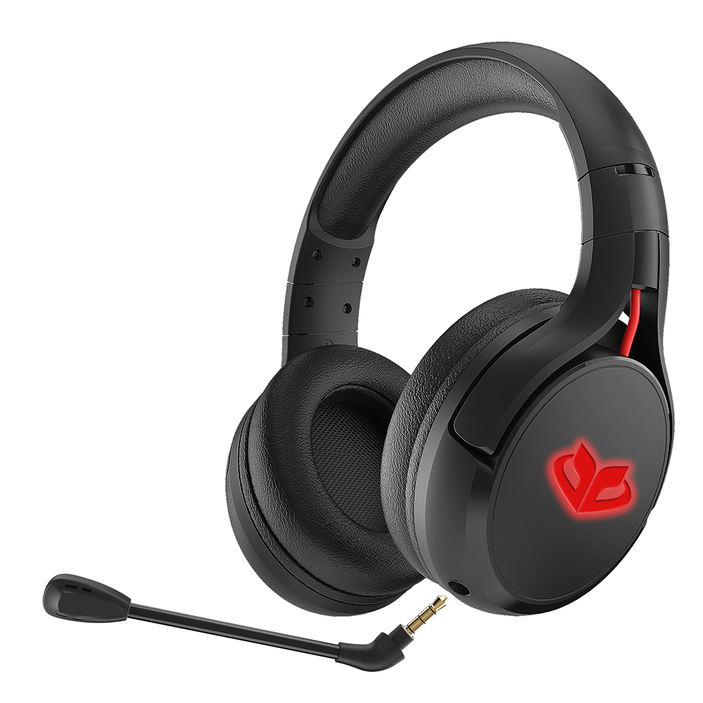 OEM LED Logo CSR 50 Wireless Bluetooth Gaming Headset with Detachable Mic