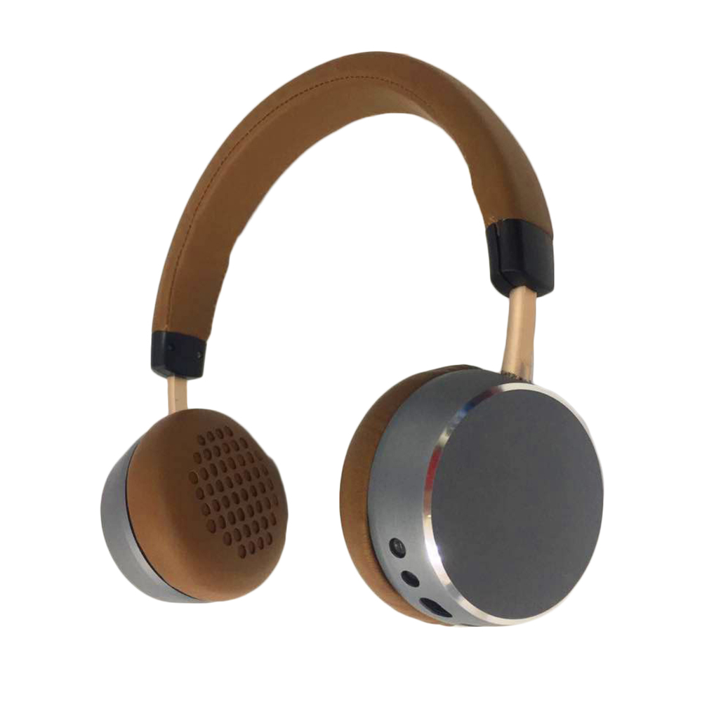 Promotional gift stereo premium metallic wireless bluetooh headset