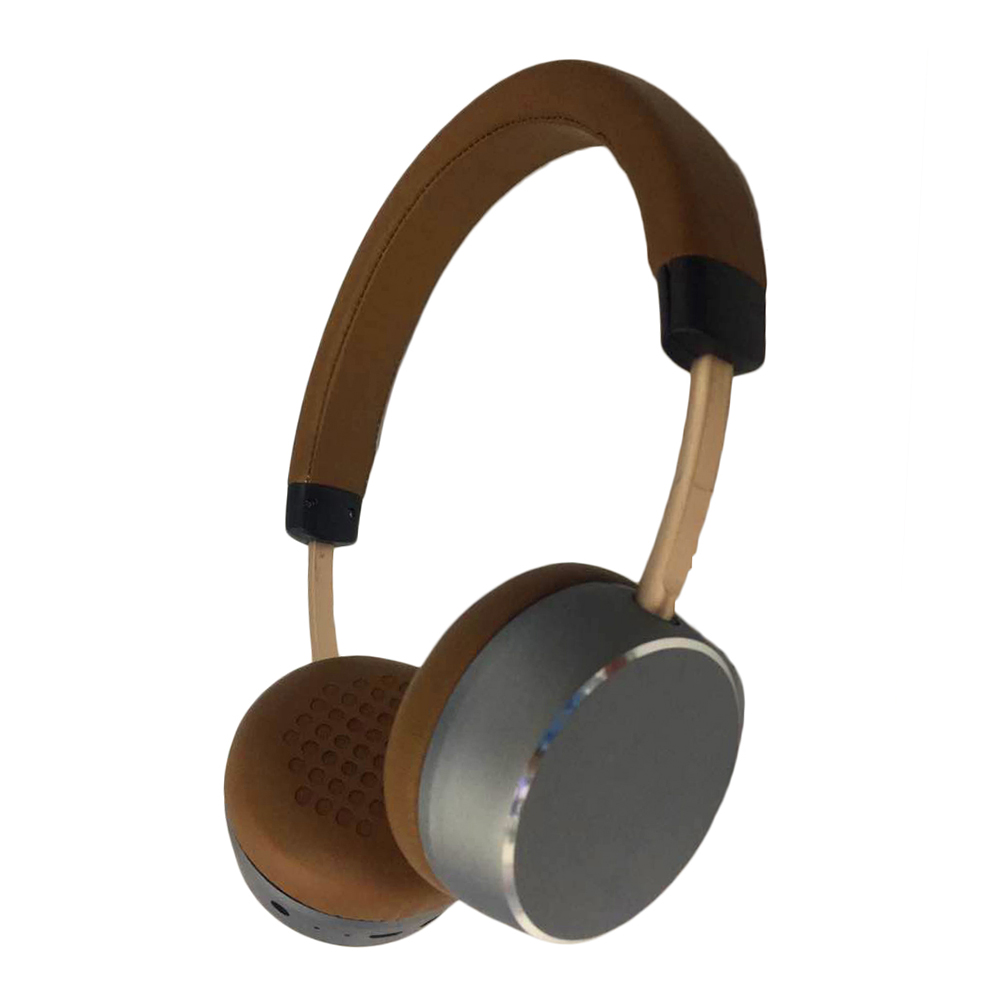 Promotional gift stereo premium metallic wireless bluetooh headset