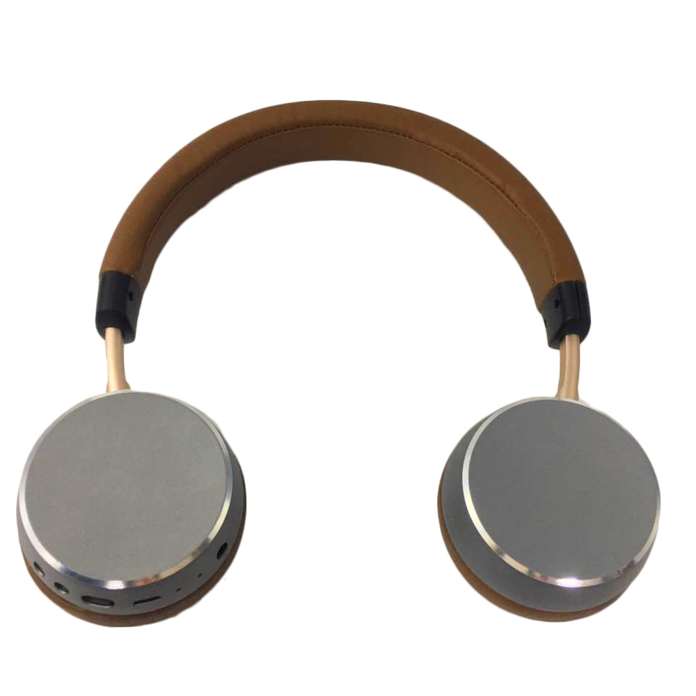 Promotional gift stereo premium metallic wireless bluetooh headset