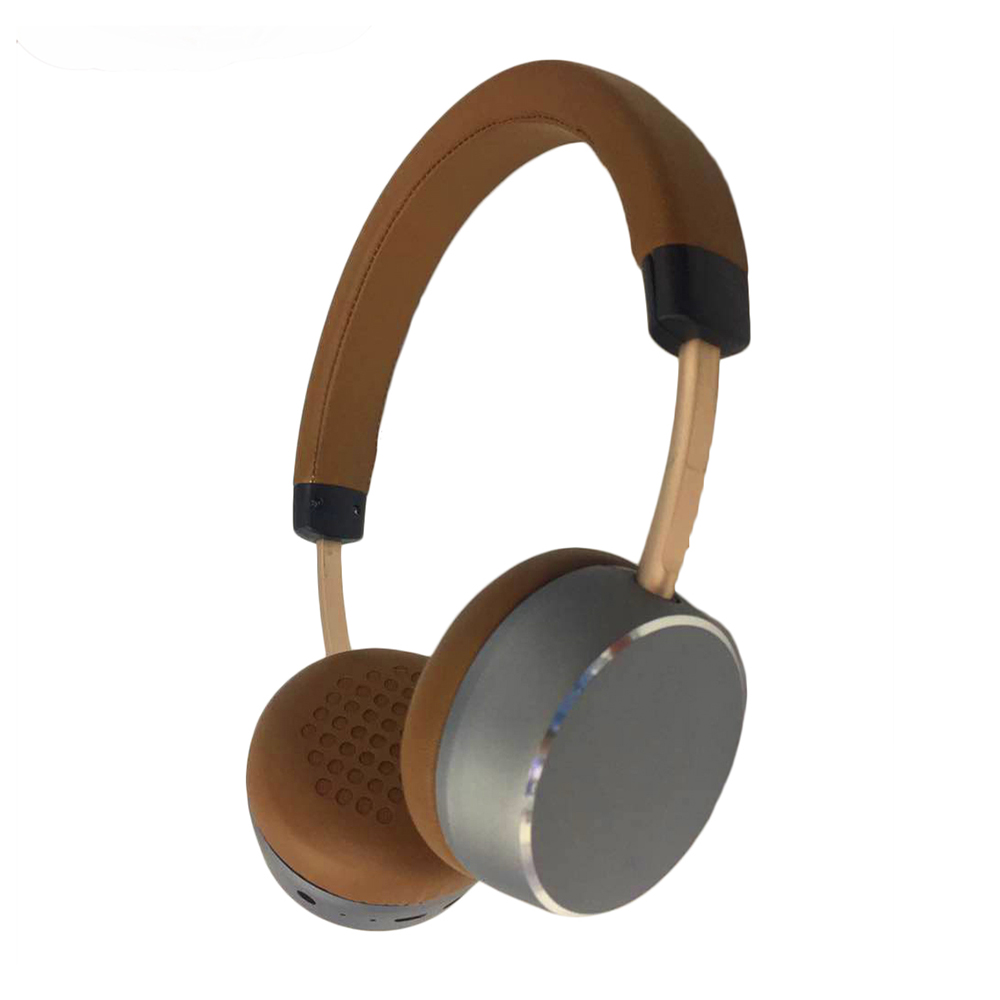 Promotional gift stereo premium metallic wireless bluetooh headset