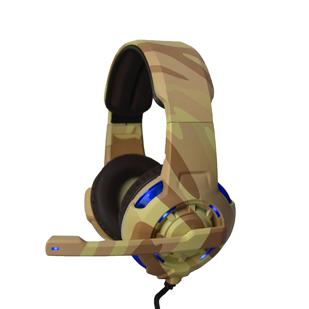 Stereo Strong Bass Sound USB Camouflage Best Gaming Headset